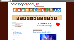 Desktop Screenshot of horoscopetoday.us