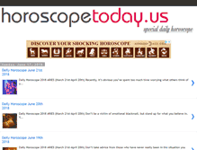 Tablet Screenshot of horoscopetoday.us
